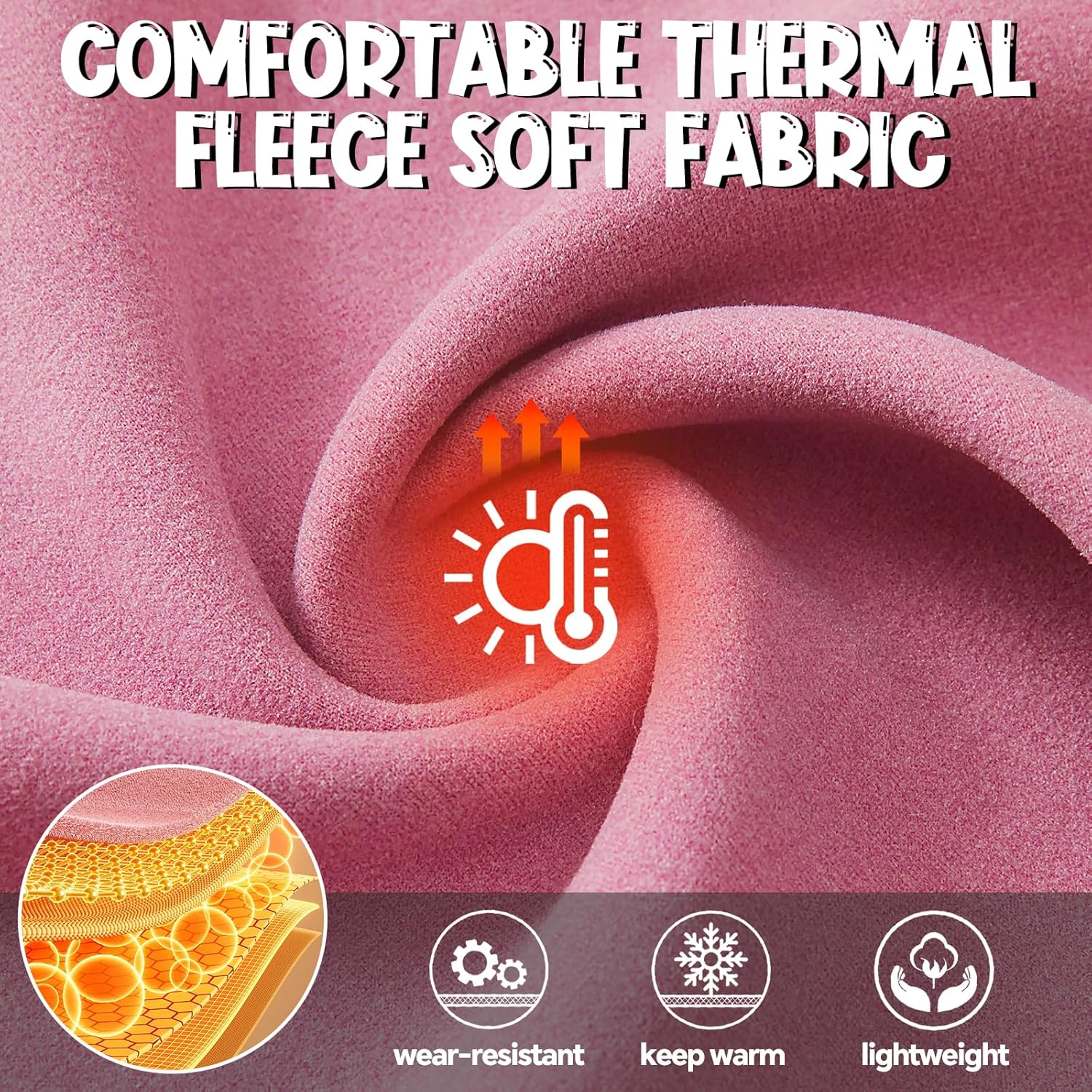 Kids Balaclava Ski Mask (with Breathable Holes) Windproof Winter Fleece Neck Face Warmer Boys Girls - Image 3