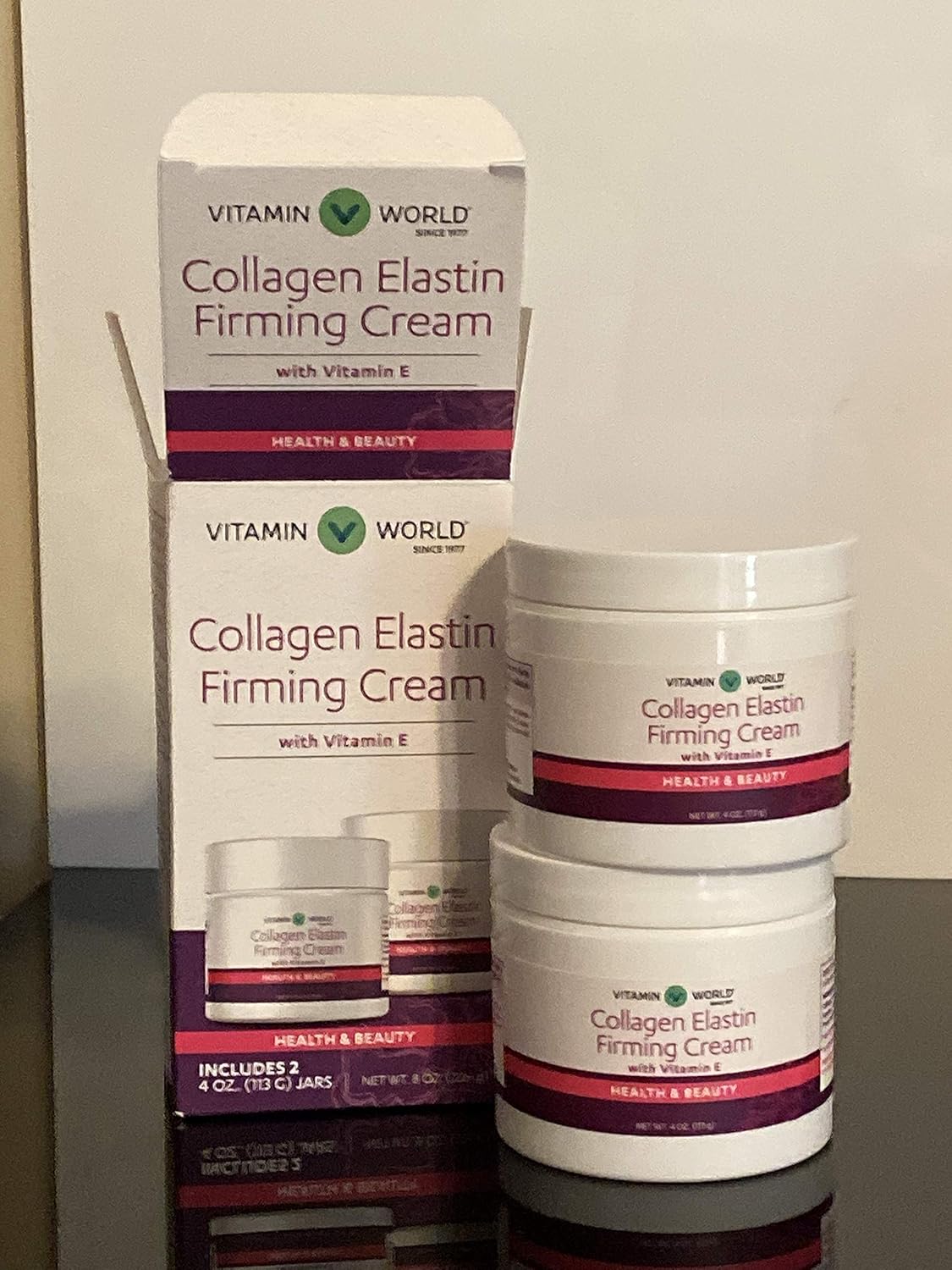 Collagen Elastin Firming Cream With Vitamin E 2 4 oz. (113 G) Jars