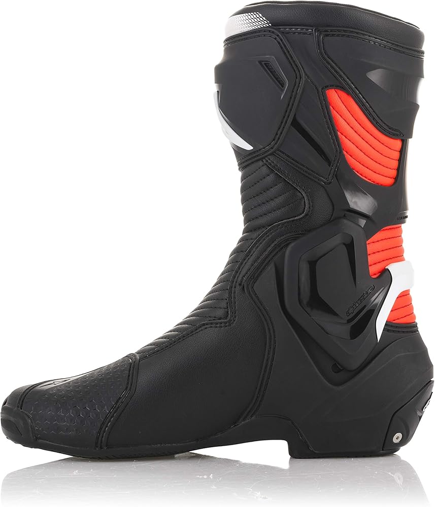 Alpinestars SMX Plus V2 Boot: Black White Red Fluo: 42 : Amazon.in 