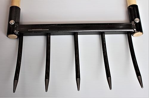 Miniatura 6 de CobraHead Broadfork Grelinette - Ideal para granja y jardín - Diseño ergonómico en forma de U - Las púas de acero al carbono resistentes levantan y