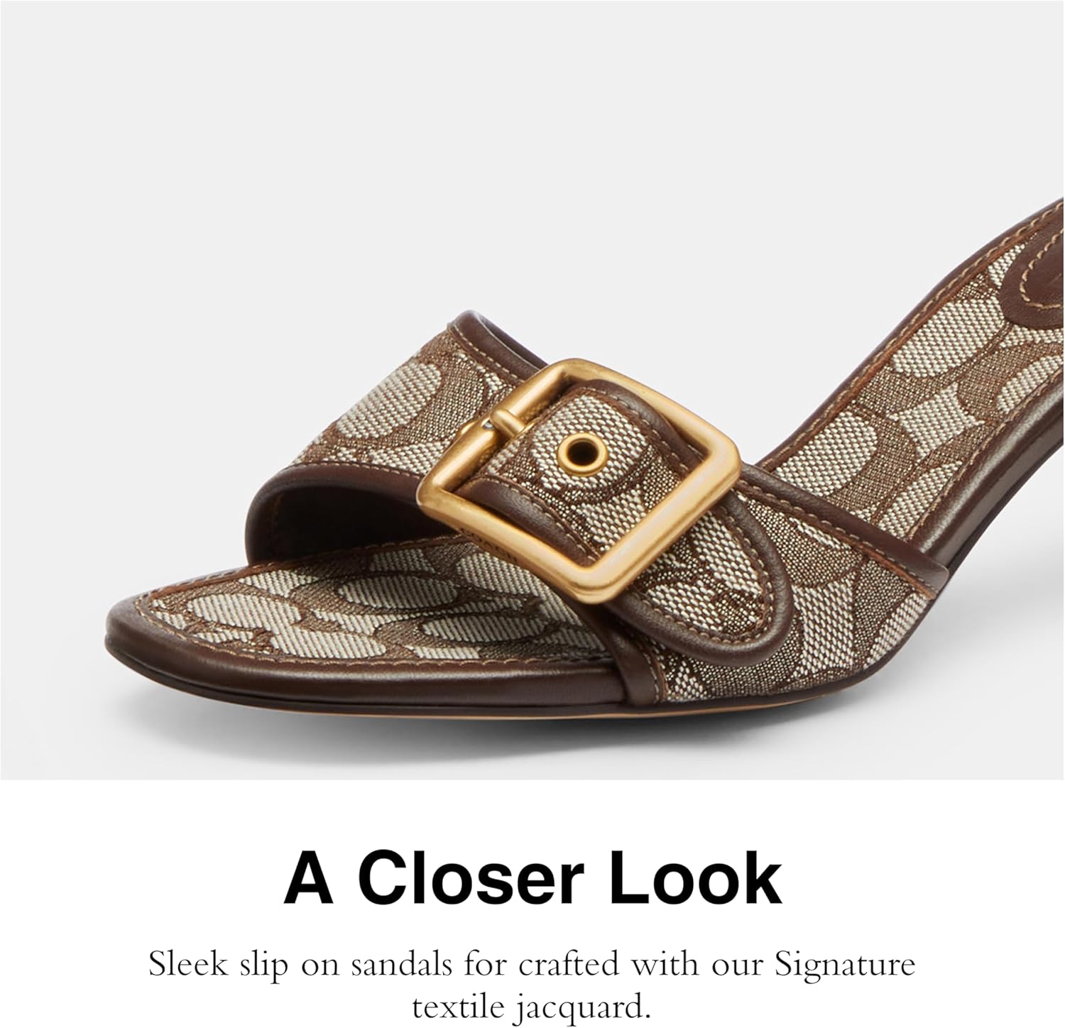 COACH Margot Signature Jacquard Sandal