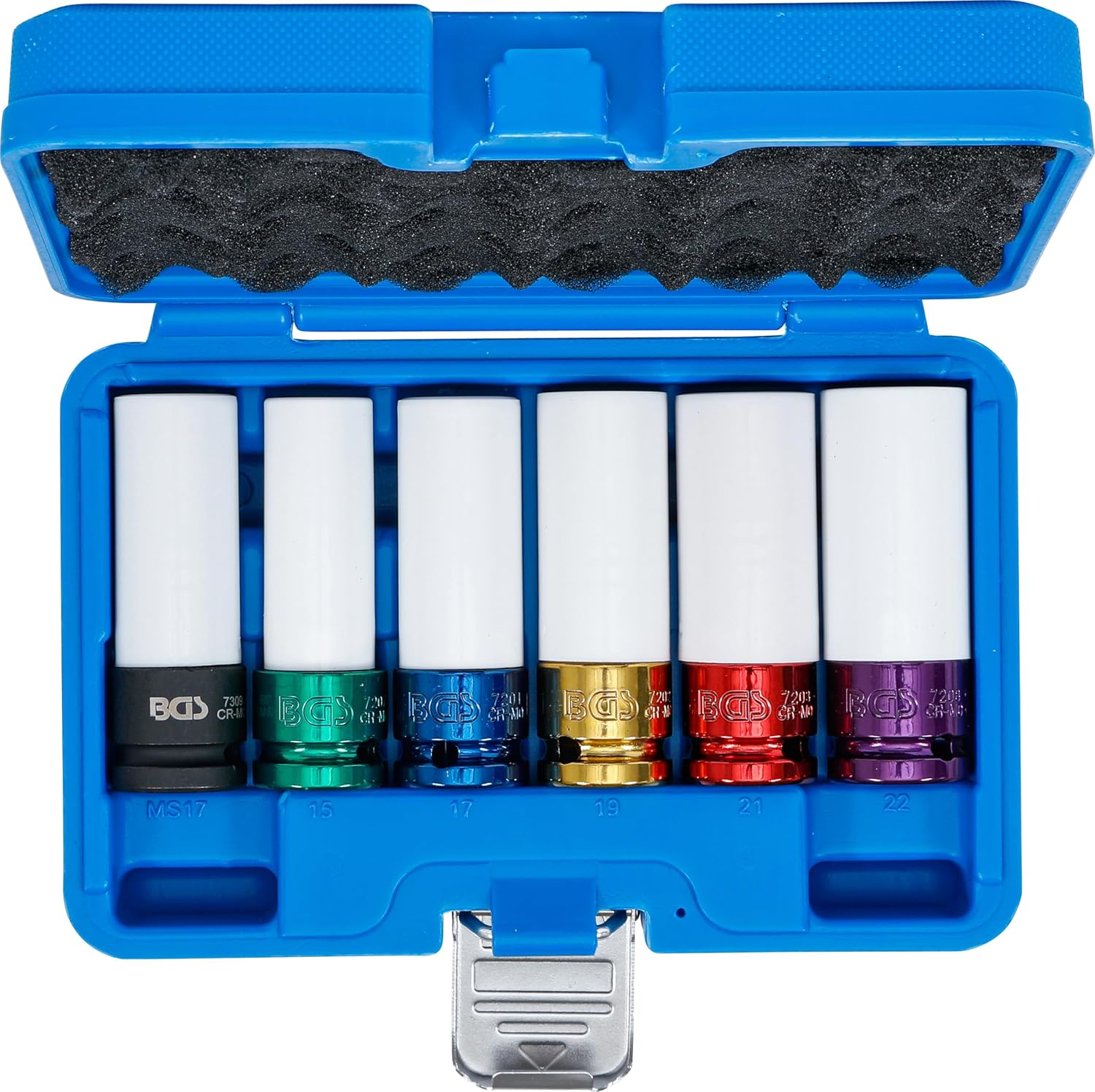 BGS 7307 | Protective Impact Socket Set | 12.5 mm (1/2") Drive | 6 pcs.