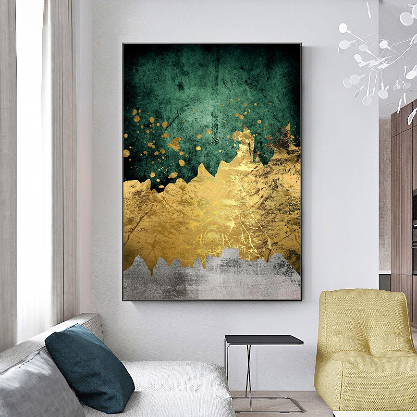 Amazon|リビングルームの北欧のクリエイティブグリーンゴールド