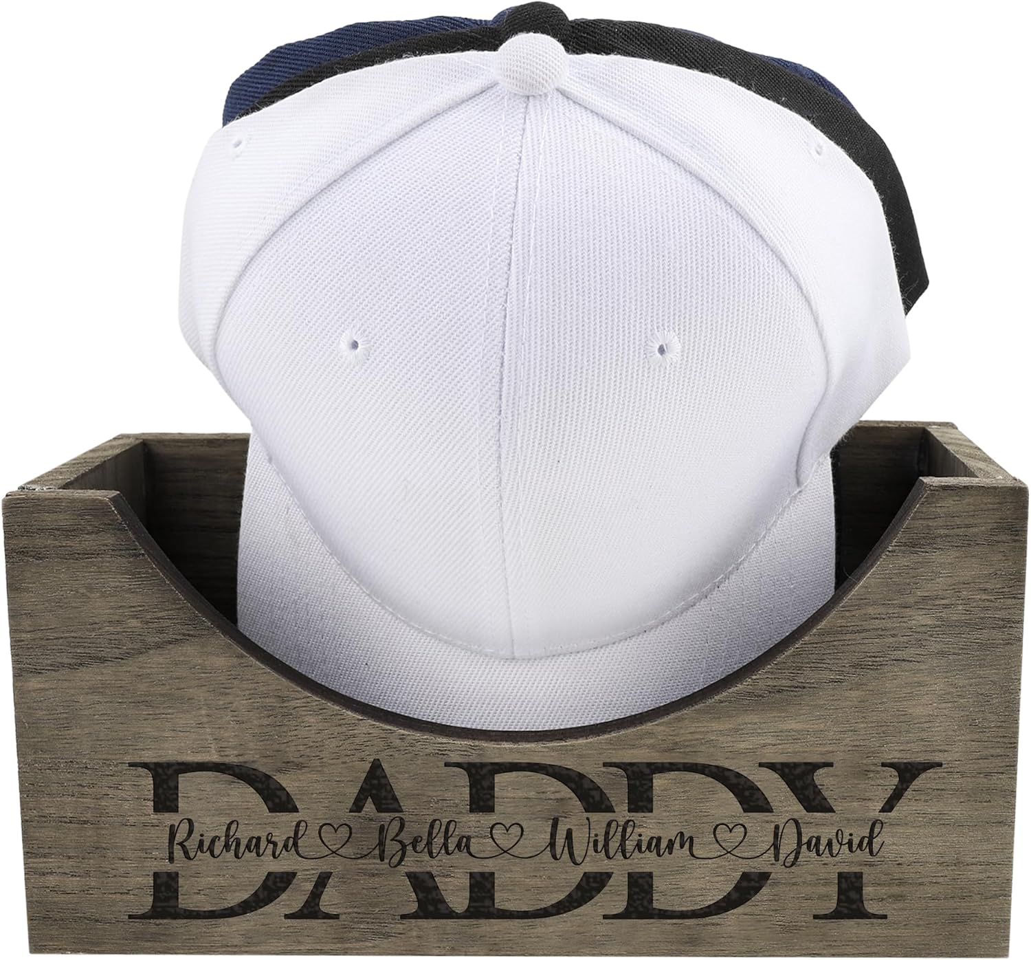 Amazon.com: Ironctic Custom Wooden Hat Holder Dad Hat Rack Baseball ...