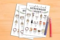 Vista 3 de Juego de búsqueda del tesoro, búsqueda del tesoro del vecindario, tarjetas de pistas de búsqueda del tesoro del jardín/patio/parque