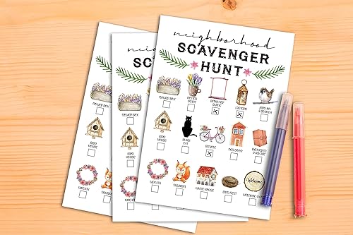 Miniatura 3 de Juego de búsqueda del tesoro, búsqueda del tesoro del vecindario, tarjetas de pistas de búsqueda del tesoro del jardínpatioparque, juegos de fiesta