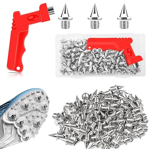 90PCS Track Spikes Golf Shoe Spikes，1/4 Inch Stainless Steel Track