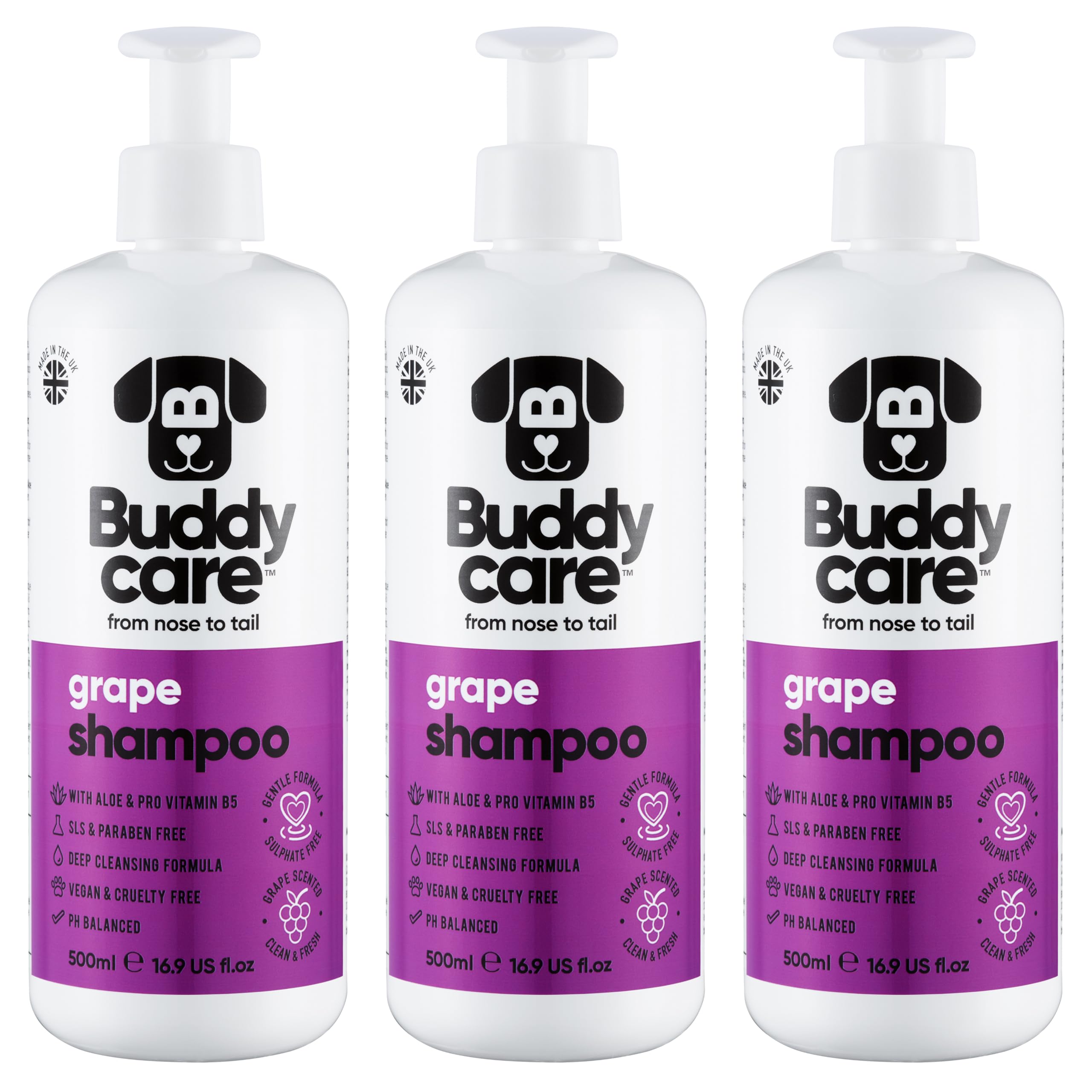 Buddycare Oatmeal Dog Shampoo for Smelly Dogs (16.90oz) - Hypoallergenic & Itch Relief Formula, Gentle on Sensitive Skin, Includes Dog Shampoo and Conditioner - Essential Dog Grooming Supplies — view 20
