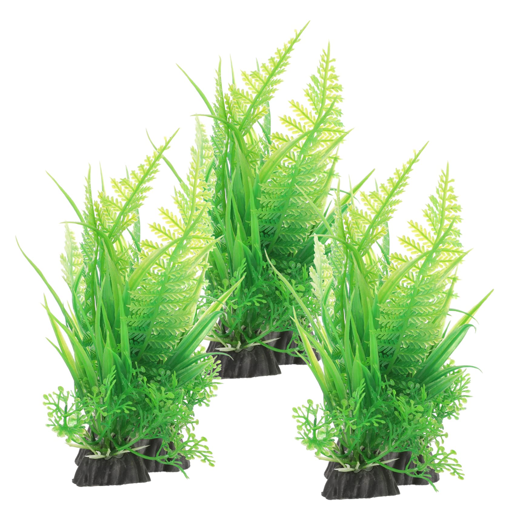 Cabilock 3 Set Decorazioni Per Carri Armati Betta Decorazione Di Fiori Di Aria Globo Pianta Falso Puzzle Naturale Bobble Alleggerimento Neon Green Plastica 3 Pezzi * 3