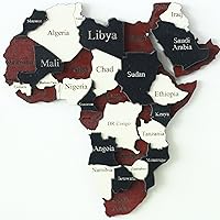 Vista 4 de iwa concept Mapa del mundo de madera 3D, mapa de pared de madera, regalo de inauguración de la casa, mapa del mundo de regalo de aniversario