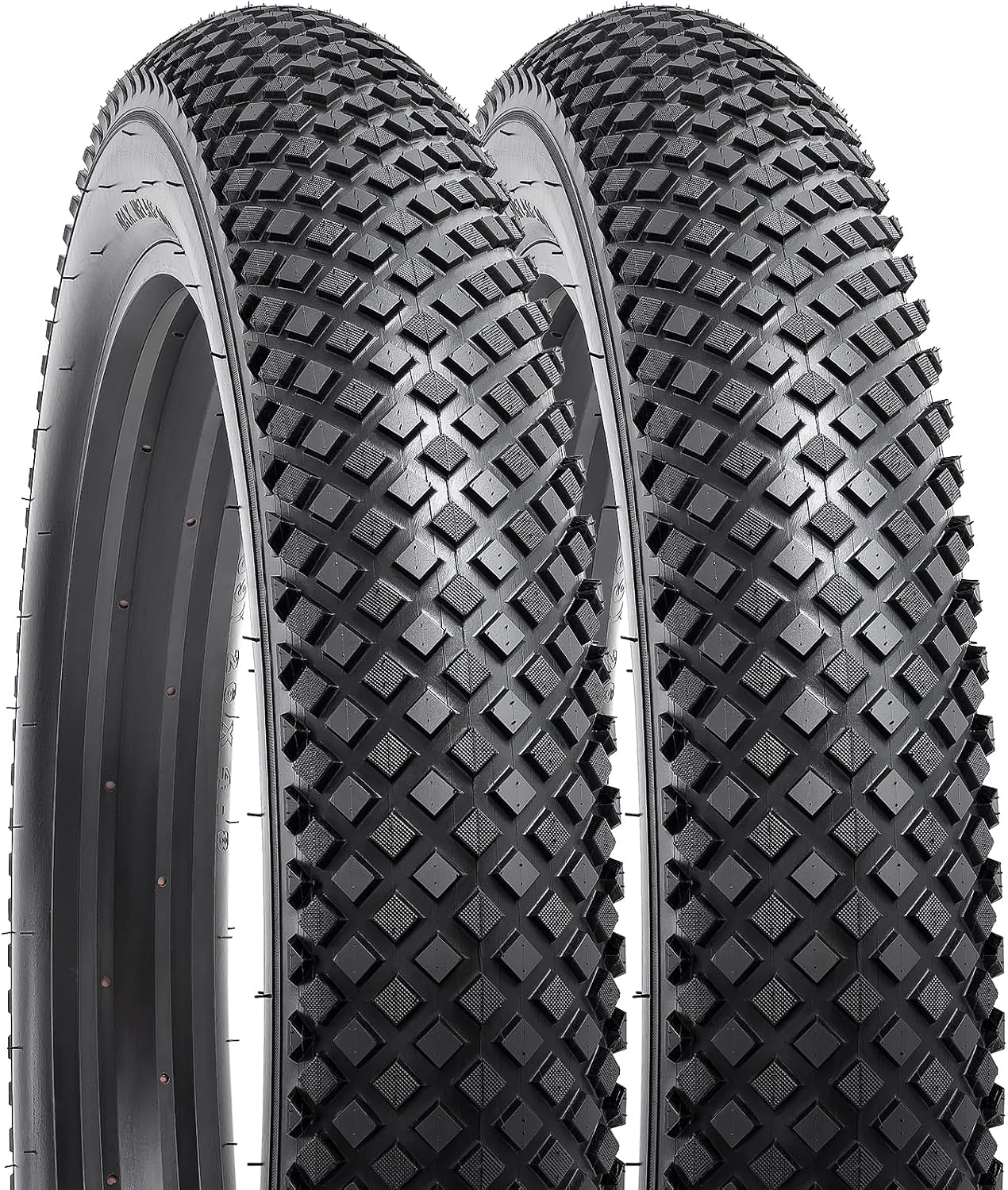 YUNSCM 26" Folding Replacement Fat Bike Tire 26x4.80/110-559 Compatible with 26 x 4.80 26x4.8 Fat E-Bike All Terrain Bike Bicycle Tire (Y-1297)