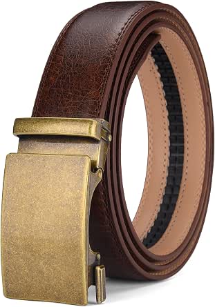 Scott Allan Men's Genuine Leather Belt - 1.5" Wide, Adjustable, Full Grain - View #3