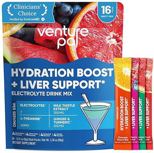 Venture Pal Hydration Packets + Liver Support- Liquid Daily IV
