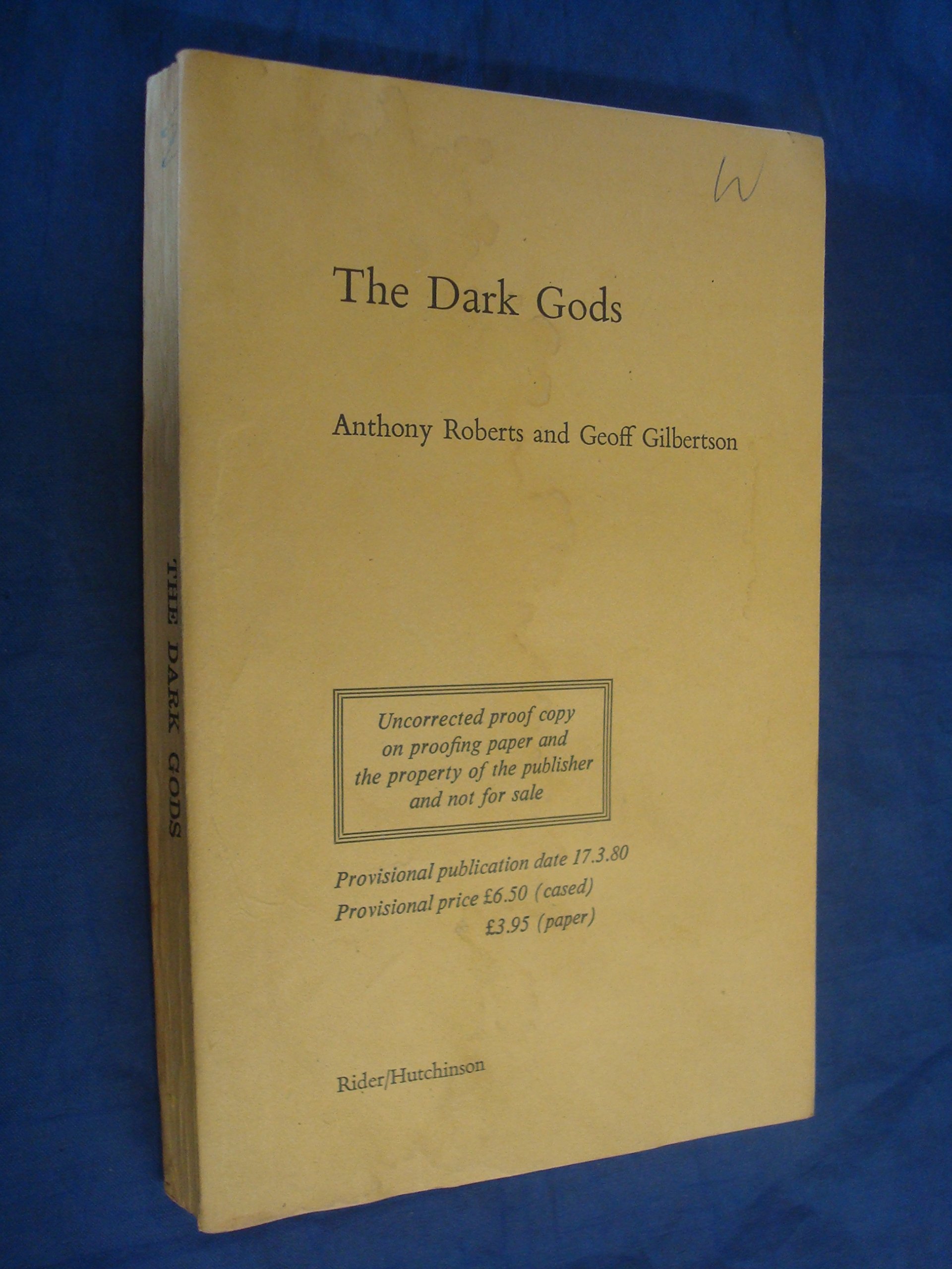 Buy The Dark Gods — BookShops.in