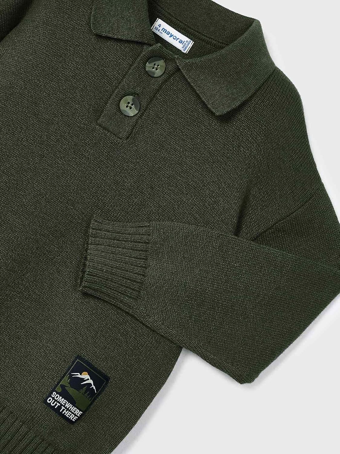 Mayoral Polo Sweater for Boys Oregano