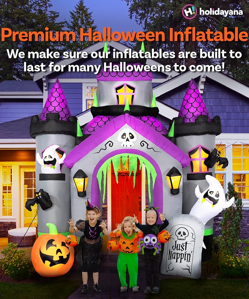 Amazon.co.jp: Holidayana ハロウィンお化け屋敷 空気注入式 12