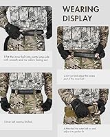 Vista 5 de FAIRWIN Tactical Balttle Belt, 2" Molle Rigger War Combat Belt with Quick Release Buckle Law Enforcement Duty Belts for Men Marrón