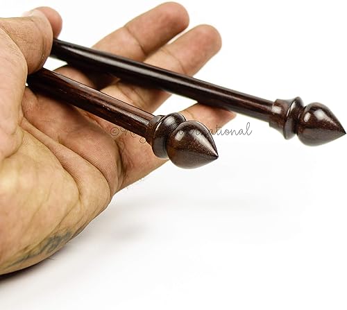 Miniatura 4 de Honey Comb - Agujas de tejer de palisandro y arce de alta calidad, par de agujas para tejer finas hechas a mano, accesorios de hilo para