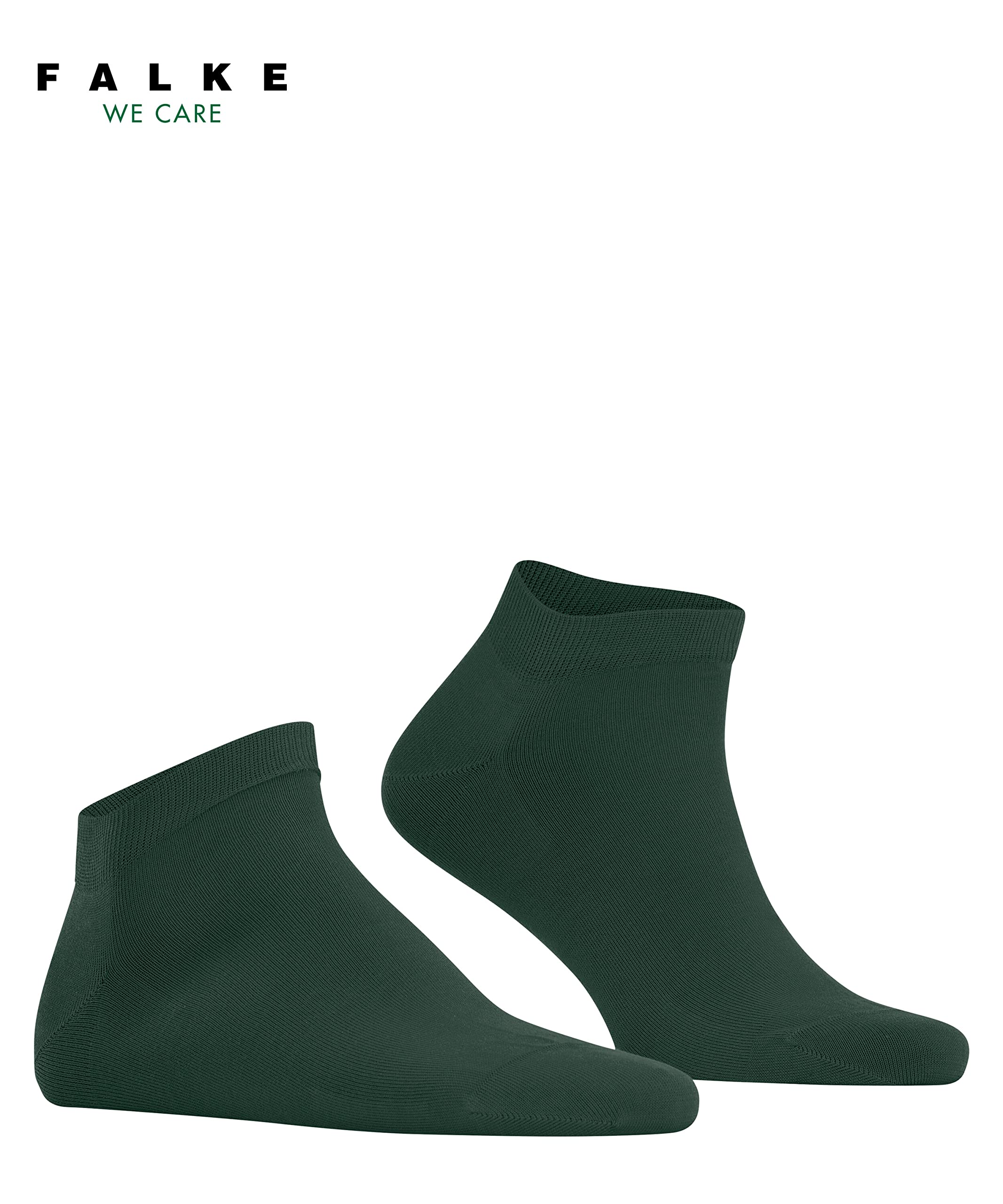 FALKE Mężczyźni Skarpety do trampek Cool 24/7 M Sn Bawełna krótkie jednokolorowe 1 Para, Zielony Hunter Green 7441, 41-42