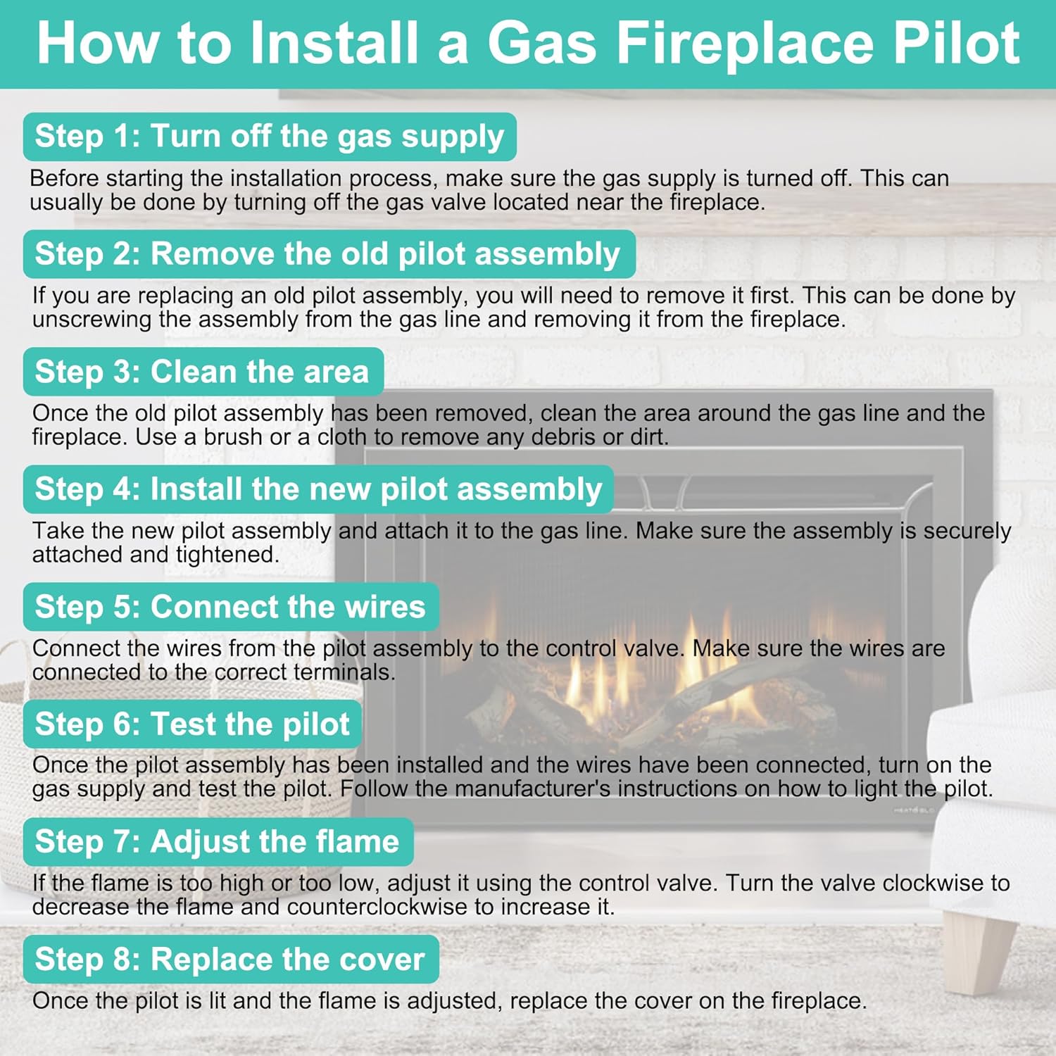 4021-422 Natural Gas IPI Pilot Assembly for Heatilator, Heat N Glo and QuadraFire, Fireplace Parts for Heatilator ND4236I, ND3630I, Heat N Glo 6000TR, SL-550TRS