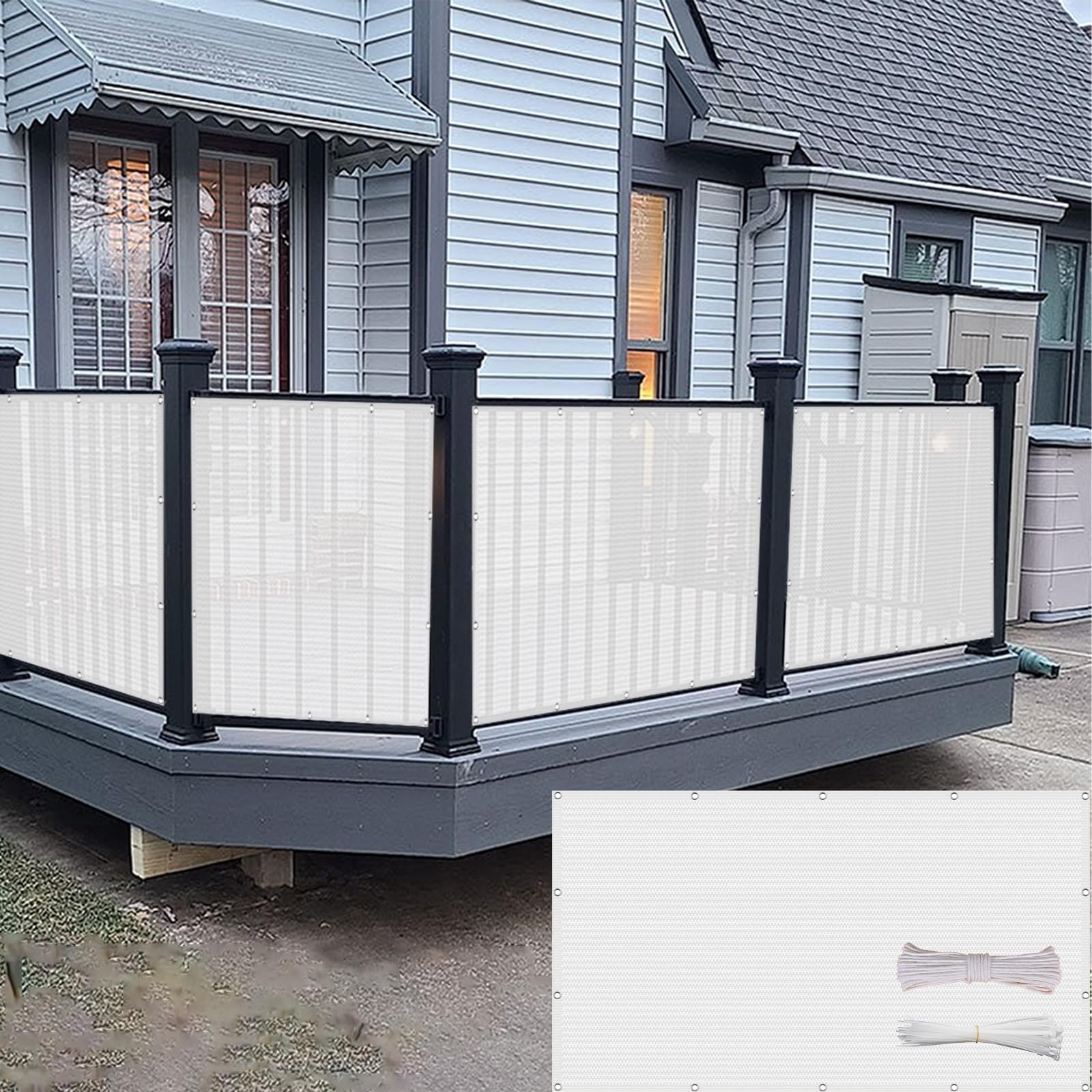 Brise vue jardin en HDPE 220G M² résistant et durable avec attaches
