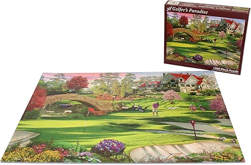 Miniatura 5 de Vermont Christmas Company Rompecabezas de 1000 piezas del paraíso del golfista