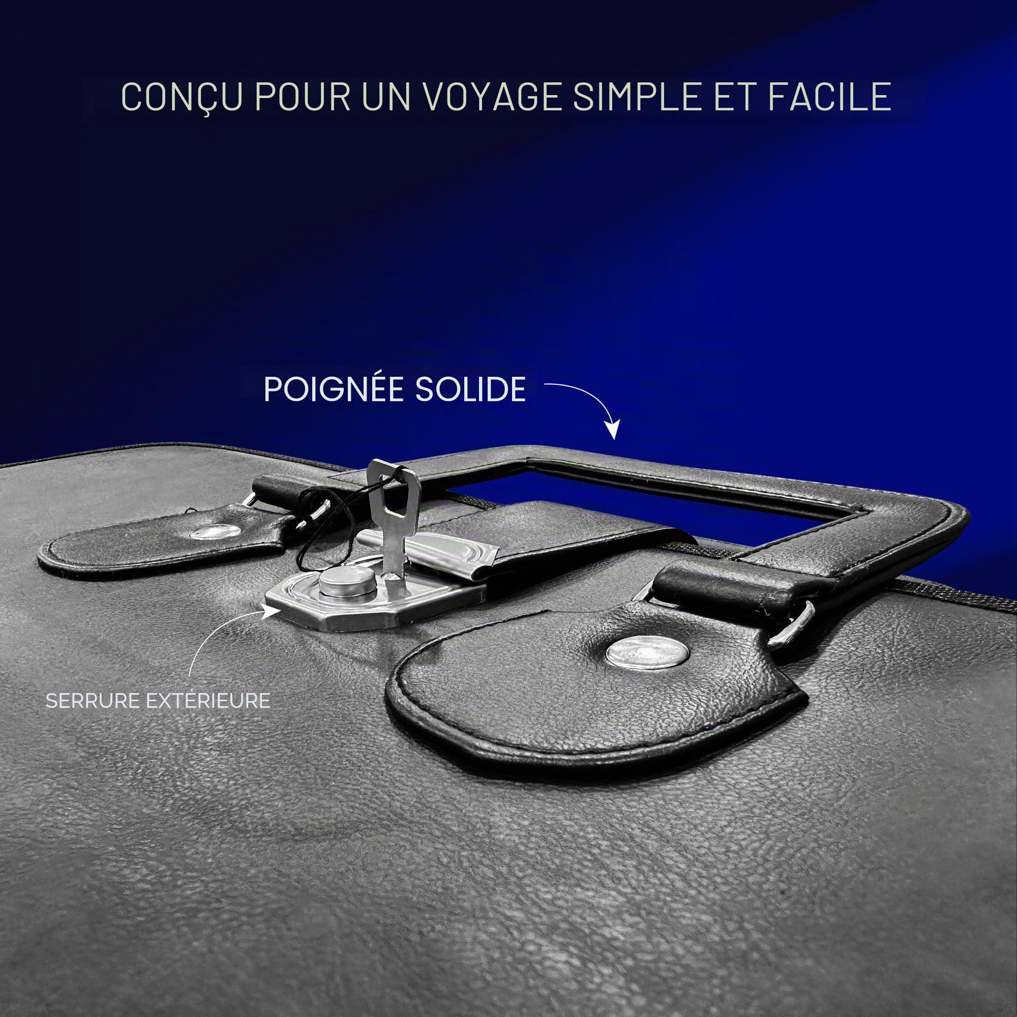 THE MASONIC COLLECTION - Étui souple provincial de style mallette - Fabriqué en similicuir - Résistant à l'eau - Cadeau franc-maçon pour homme