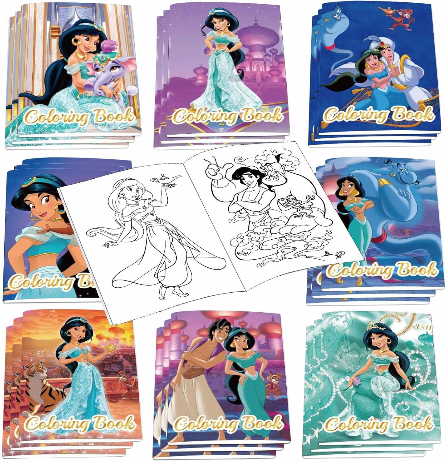 Amazon.com: 24 PCS Mini Princess Coloring Books,DIY Princess Drawing ...