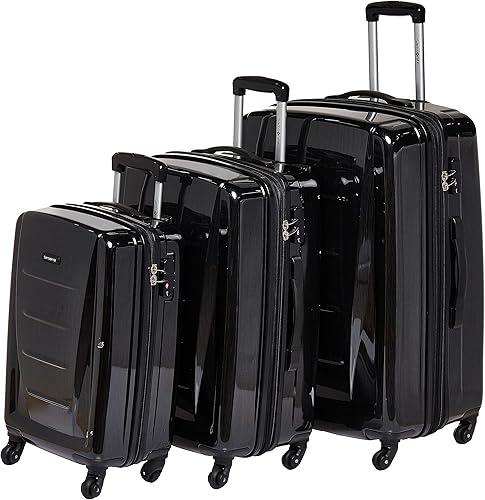 Vista 282 de Samsonite Winfield 2 Equipaje rígido con ruedas giratorias, Azul profundo, Juego de 3 piezas (20/24/28)