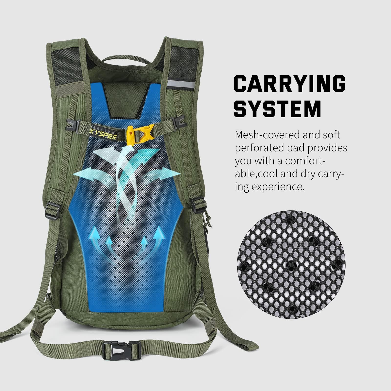 SKYSPER Zaino da Hiking 20L, Impermeabile Zaino Montagna per Viaggio Escursionismo Trekking Uomo e Donna