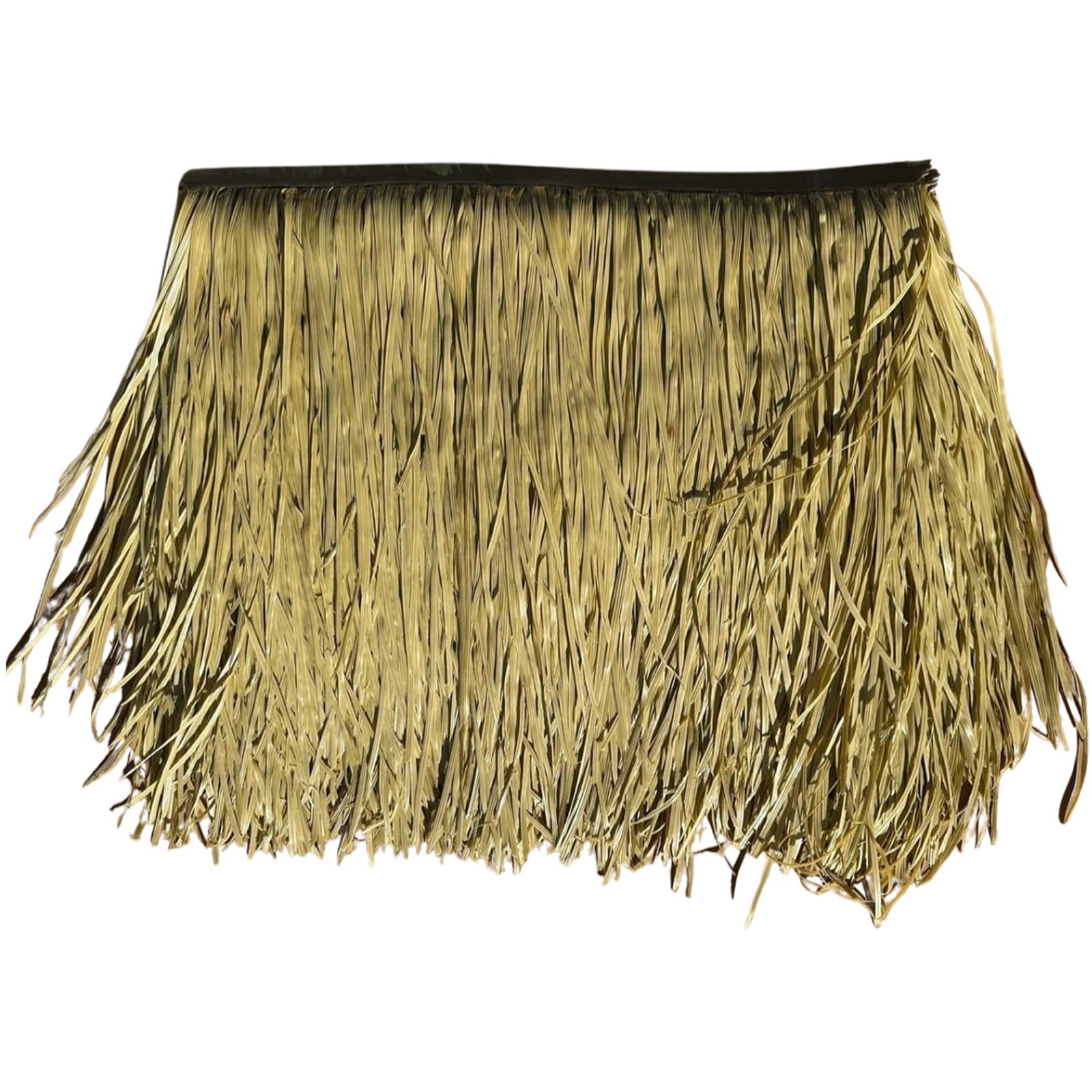 Toit en Chaume Synthétique pour Toiture Ignifuge Panneau Toit en Paille Artificielle PE Palme pour Tiki Bar Jardin Gazebos Hawaii Jardin Parasol de Plage Clôture Partie(Size:30pcs,Color:Lightylow)