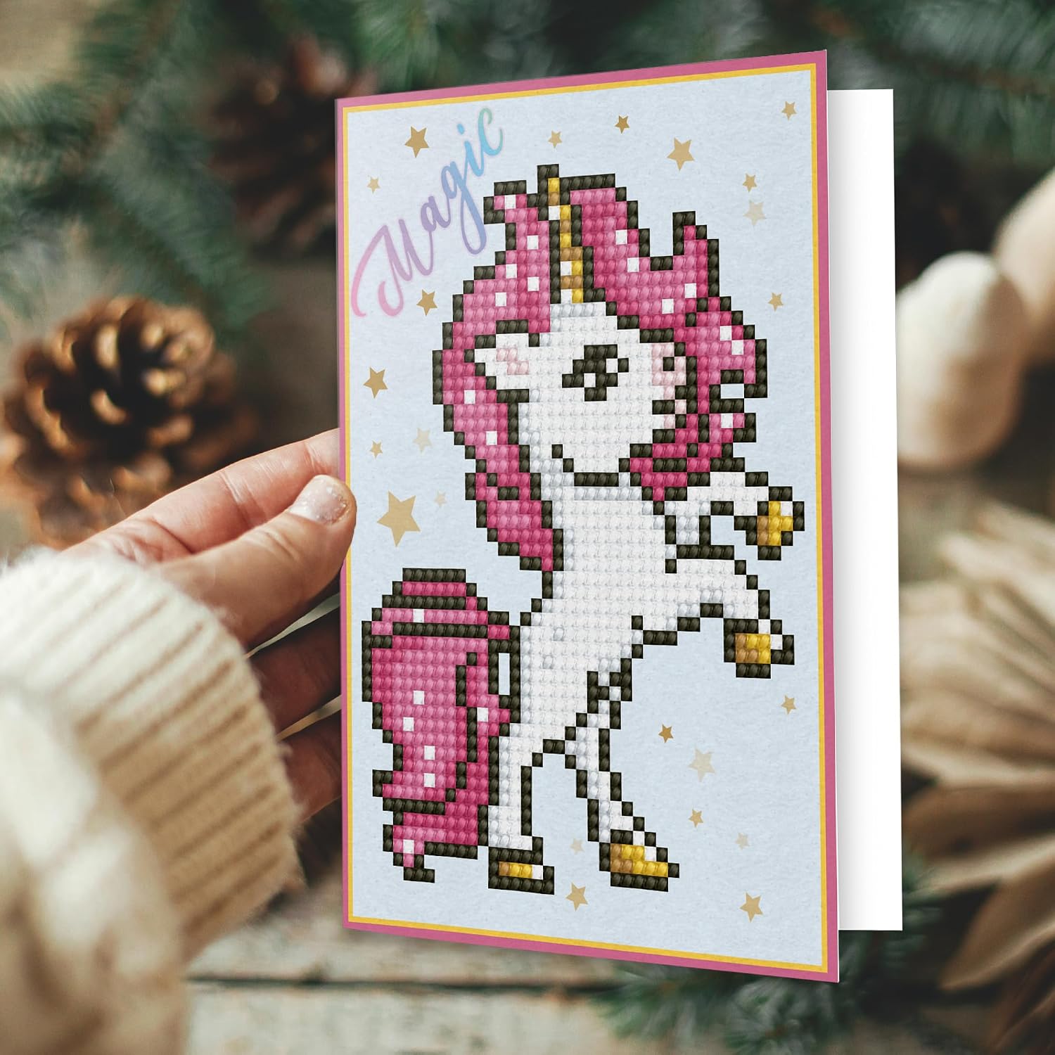 DIAMOND DOTZ Magic Card Diamond Painting Kits for Adults - Diamond Art Kits a Relaxing Creative Craft Kit with Dotz Gems