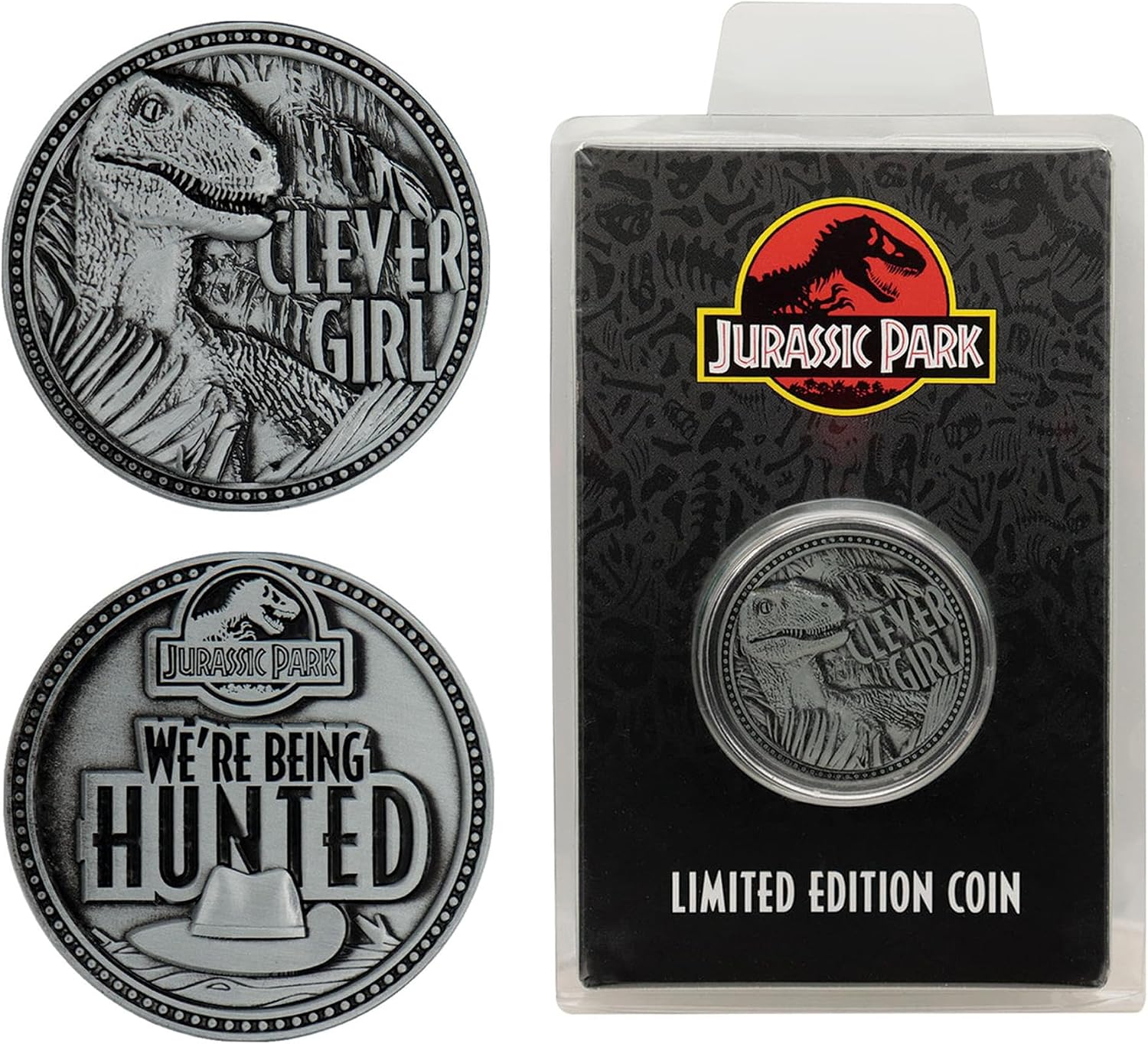 Fanattik Jurassic Park T-Rex 25th Anniversary Limited Edition Embossed Collectible Coin
