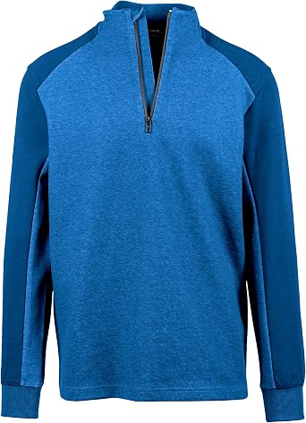 Galaxy Half Zip Pullover Long Sleeve for Men Waterproof Zipper Ribbed Cuffs