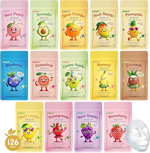 10 Pcs Sheet Face Masks Skincare for Most Skin Types — detail view