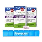 Prevagen Regular Strength Mixed Berry Chewables - 90 Tablets (3 Month Supply) | Formulated for Your Brain | 10mg of Apoaequorin Plus Vitamin D3 with 7-Day Pill Minder