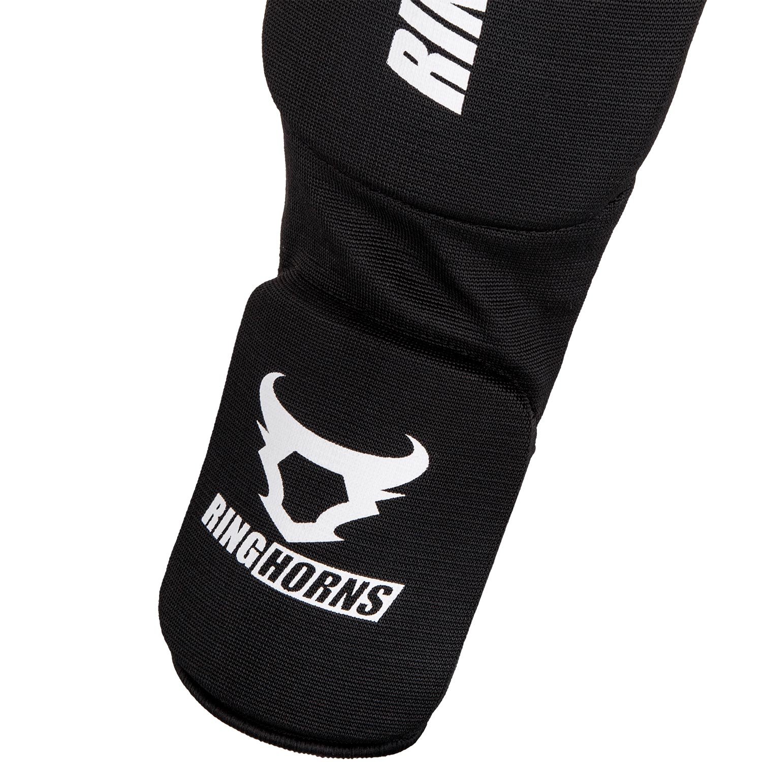 Ringhorns Charger Espinilleras de Boxeo, Unisex Adulto, Negro, Única