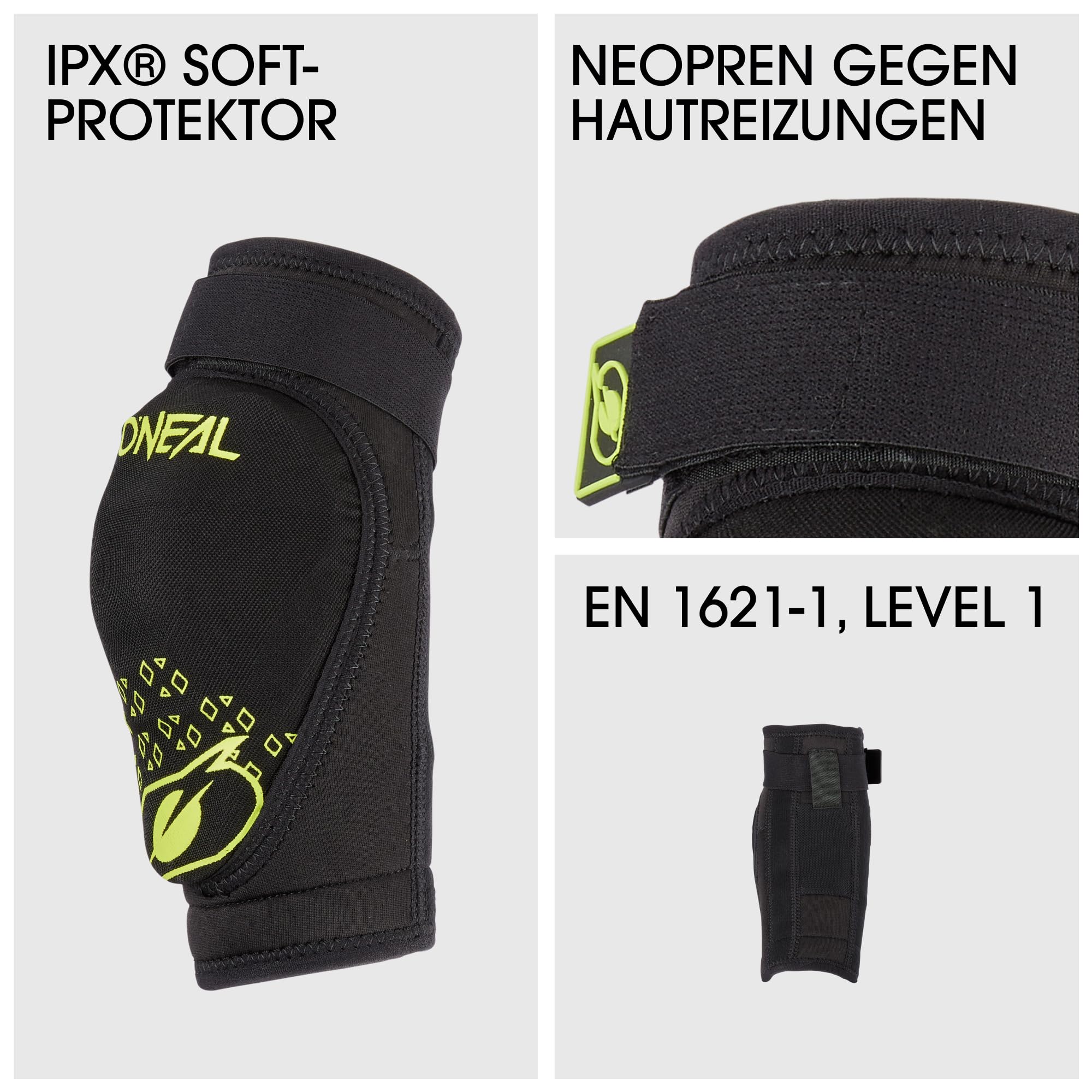 O'NEAL Dirt Youth Elbow Guard V.23 Black/Neon Yellow