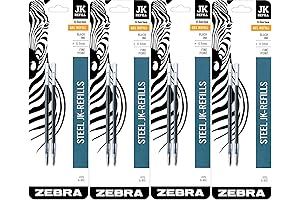 Zebra G-402 Pen Refills, Fine Point, 0.5mm, Black Ink, 8-Count