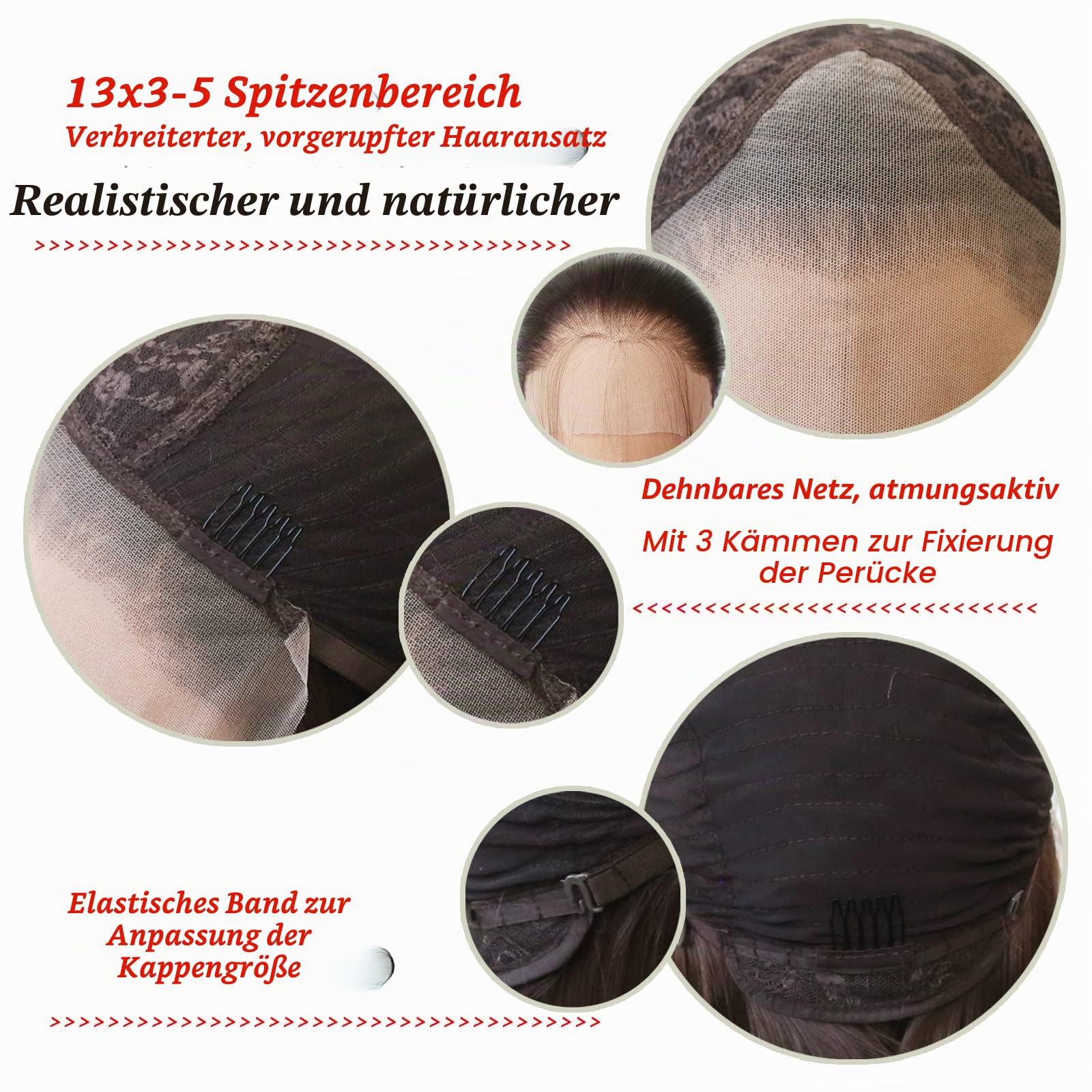 Honigblond, hellbraune Perücke, lang, glatt, Honigbraun, synthetische Lace-Front-Perücke, vorgezupft, natürlicher Haaransatz mit Babyhaar, für schwarze Frauen, handgeknüpft, Cosplay, tägliches