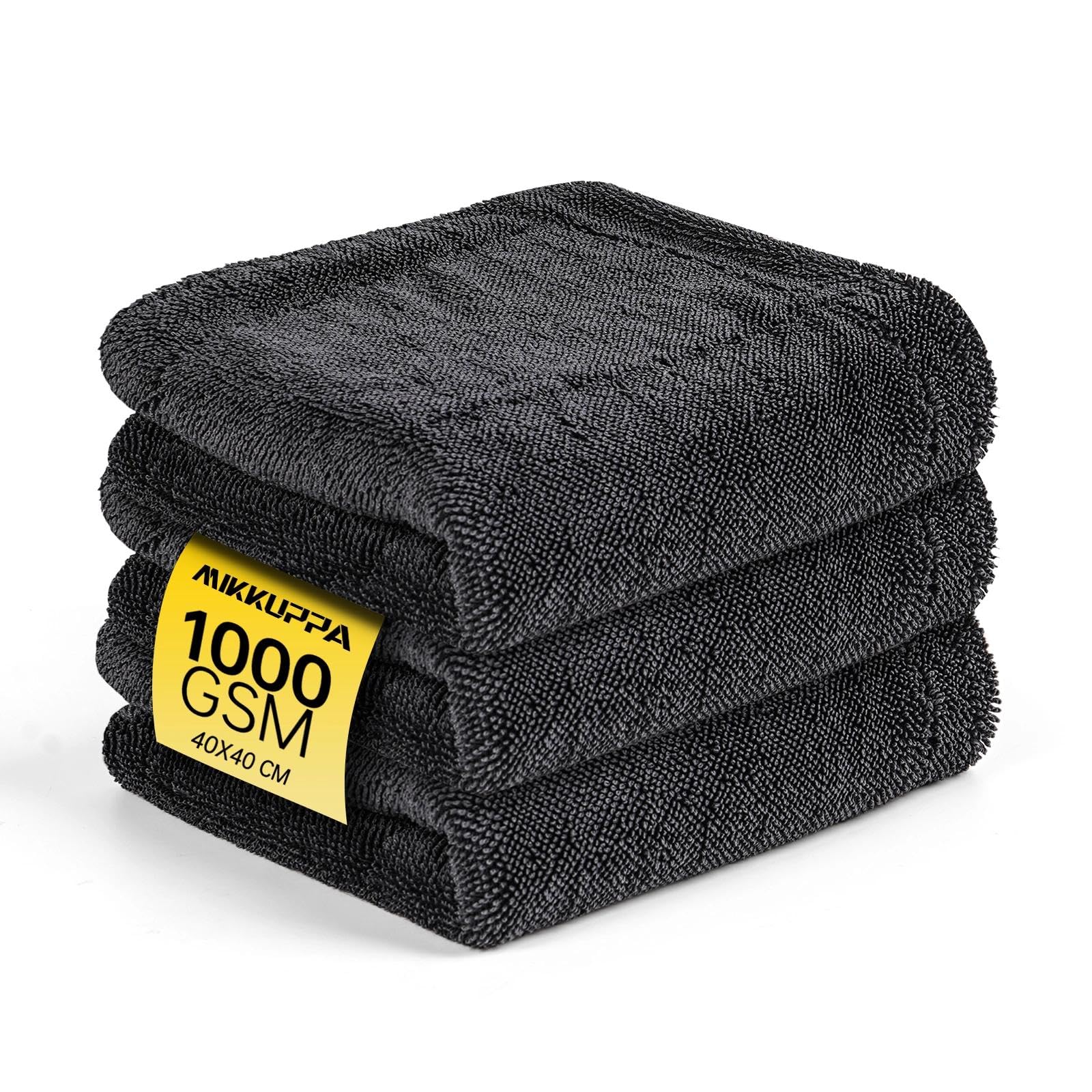 MIKKUPPA Set di 3 panni in microfibra auto 40 x 40