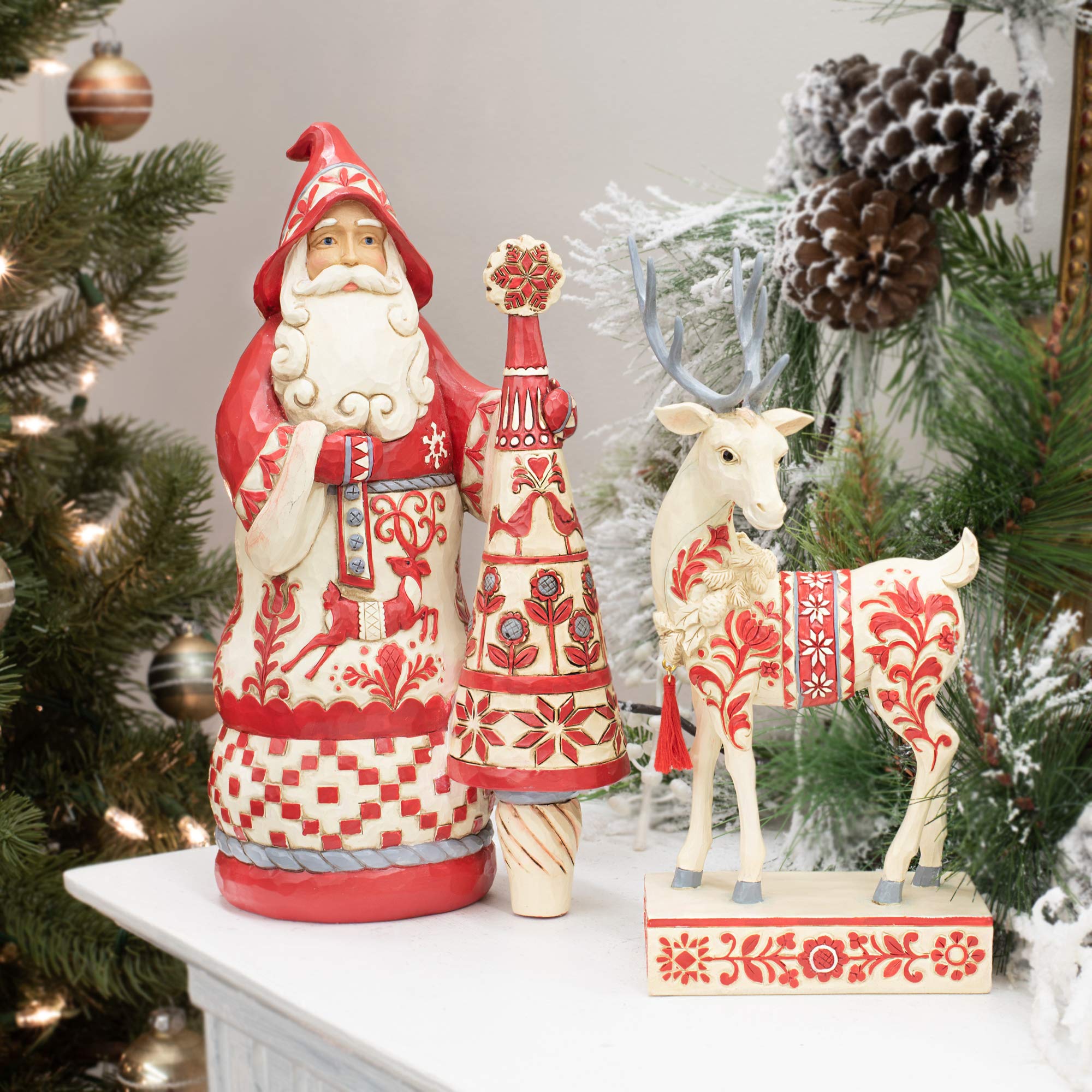 Amazon.com: Enesco Jim Shore Heartwood Creek Nordic Noel Santa