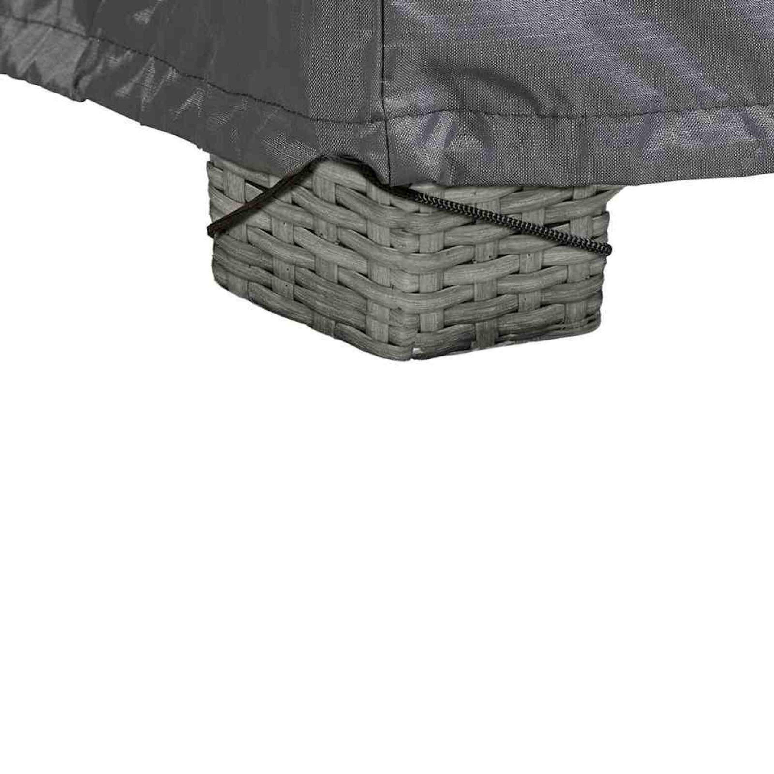 Housse De Salon De Jardin Platinum AeroCover Anthracite L Droit (330 X 255 X 100 X H70 Cm) | Coussin De Jardin