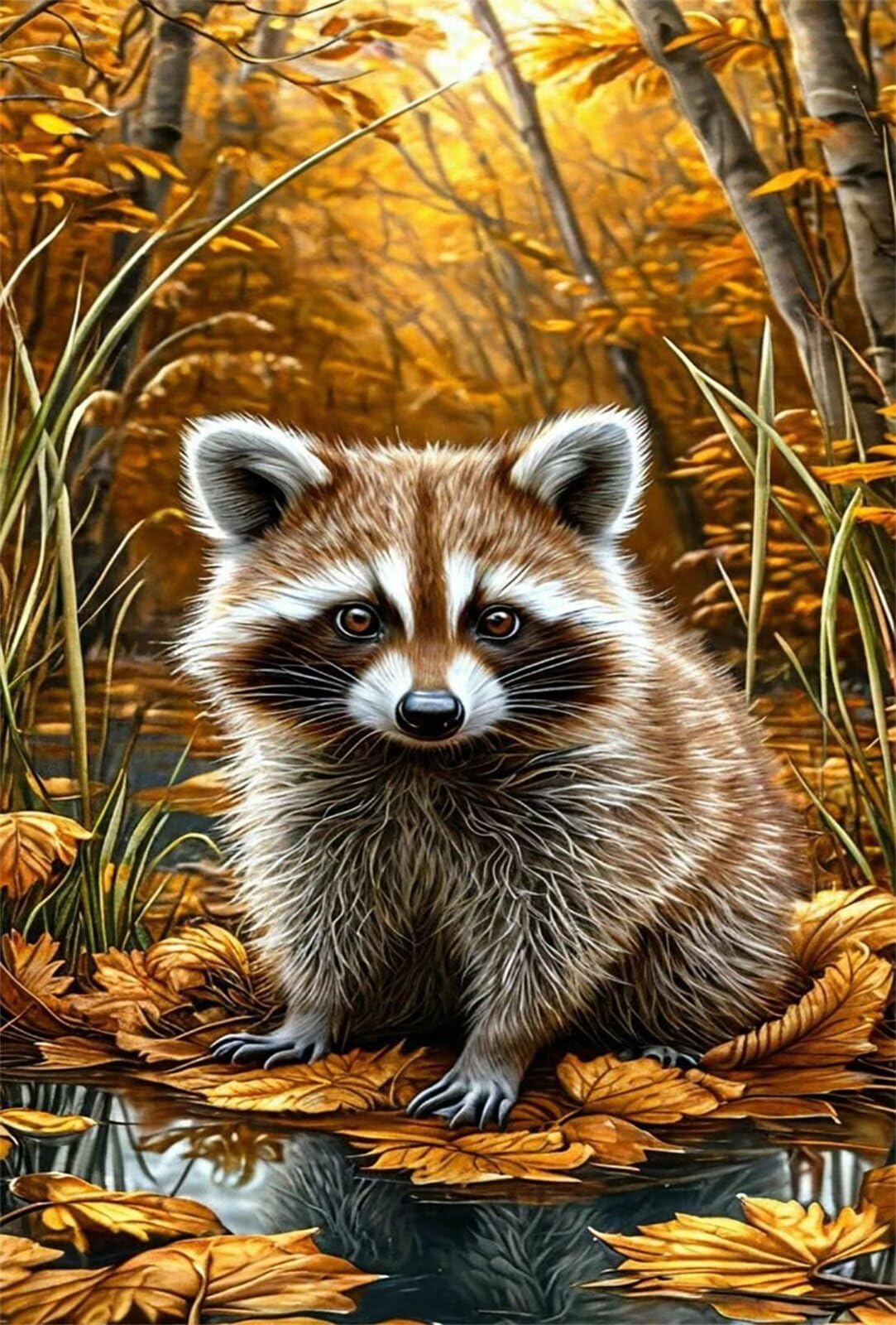 Puzzle 1200 Pezzi per Adulti Procione Animale Gioco Educativo Divertimento Impossible Difficile Puzzle per Adulti 1200 Pezzi 75 x 50 cm