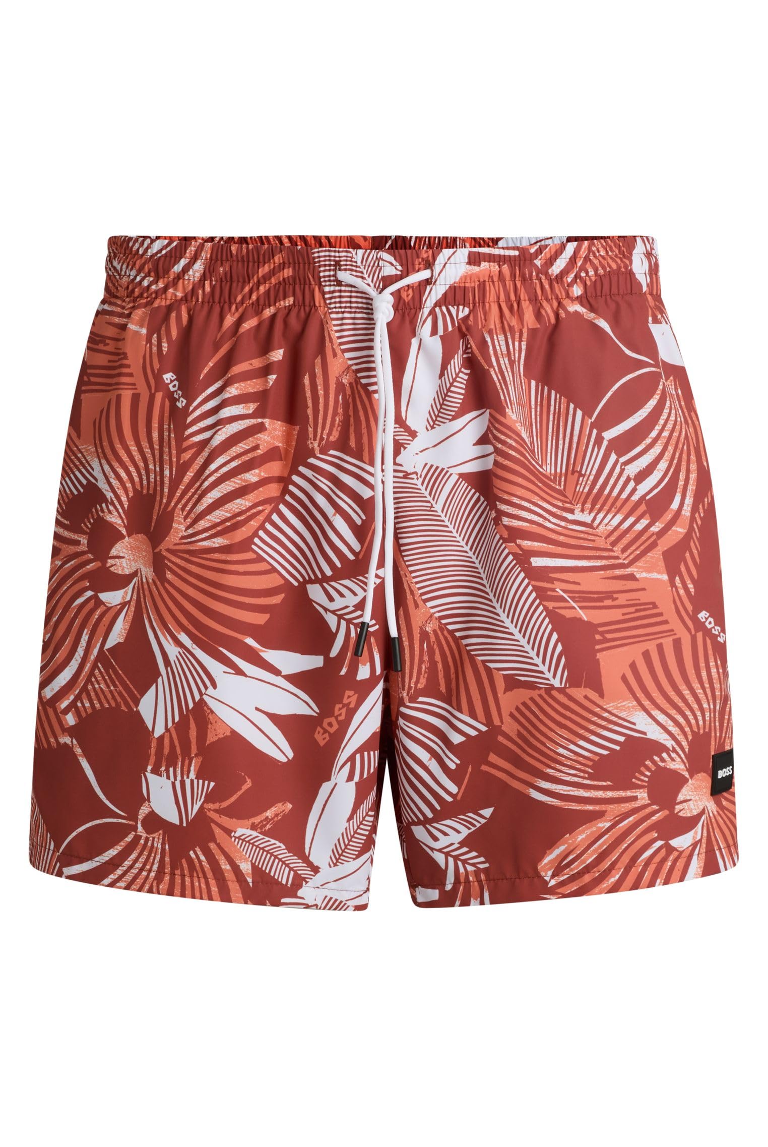 BOSS Herren Piranha Badeshorts mit durchgehendem Print