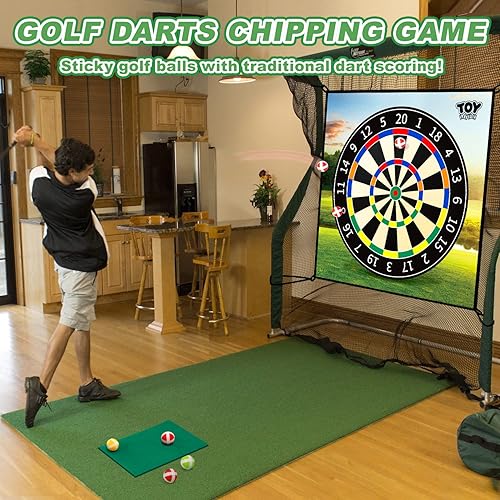 Miniatura 2 de TOY Life Chipping - Alfombrilla de juego de dardos de golf para interiores y exteriores, para adultos, familia, niños, equipo de juego al aire