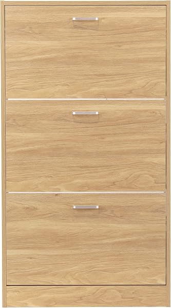 Totò Piccinni LONDON Wooden Shoe Cabinet with 2 Doors and Shelves (Sonoma, 6 Shelves Art. 133) - 4