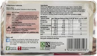 Deli Kitchen Plain Folded Flatbreads, 210g
