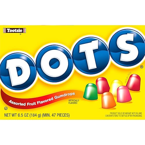 Miniatura 3 de DOTS - Gumdrops dulces surtidos con sabor a frutas, caja de teatro de 6.5 onzas, paquete de 4