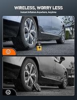 Vista 5 de AstroAI Inflador de neumáticos L7S compresor de aire portátil inalámbrico bomba de aire para bicicleta con pantalla digital de valores duales, bomba